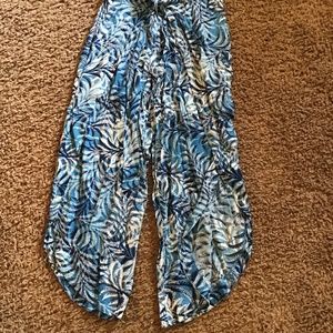 Pant with bow at waist